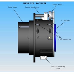 PaneWave focuser Hedrich 3.5" pour CDK 14"/17"/20" et 24"