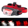 Lampe frontale lumière rouge et blanche