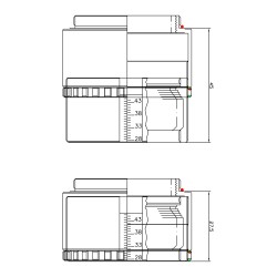 Baader VariLock 46, lockable T-2 ExtensionTube 29-46mm with spanner tool