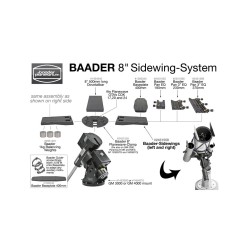 Platine Baader Support (droite ou gauche) pour tubes optiques. Prix pour une Pièce