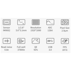 ZWO ASI662MC USB 3.0 Color Astronomy Camera
