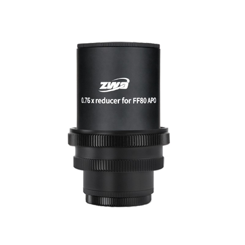 Réducteur de focale ZWO 0.76x pour lunette FF80