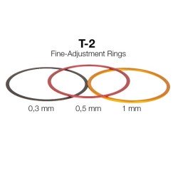 Bagues de réglage fin T-2 (0,3 / 0,5 / 1 mm) - Aluminium