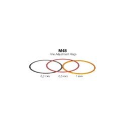 T-2 Fine-Adjustment rings (0,3 / 0,5 / 1 mm) - Aluminium
