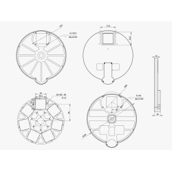 Roue à filtres EFW ZWO 7 positions 7x50mm carrés