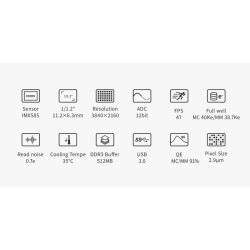 ZWO ASI585MM-Pro - Caméra pour l'astrophotographie deepsky refroidie Monochrome