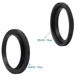 Bague d'adaptation M54 x 0.75 Femelle vers M48 x 0.75 Mâle