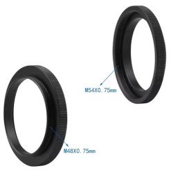 Bague d'adaptation M54 x 0.75 Femelle vers M48 x 0.75 Mâle