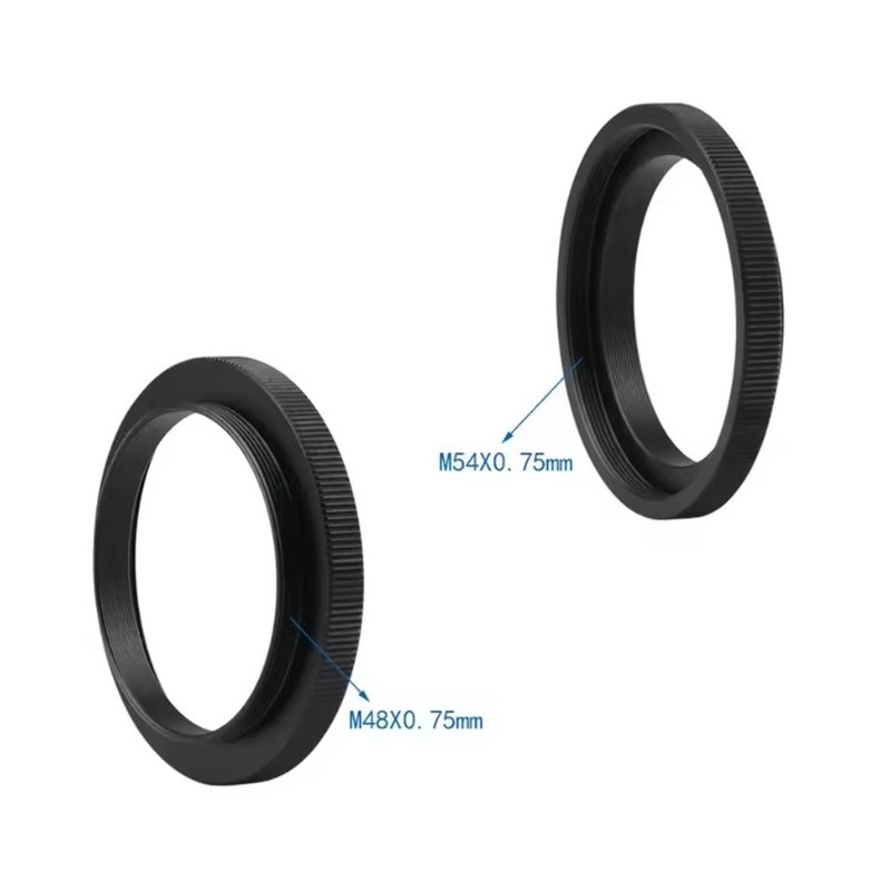 Bague d'adaptation M54 x 0.75 Femelle vers M48 x 0.75 Mâle