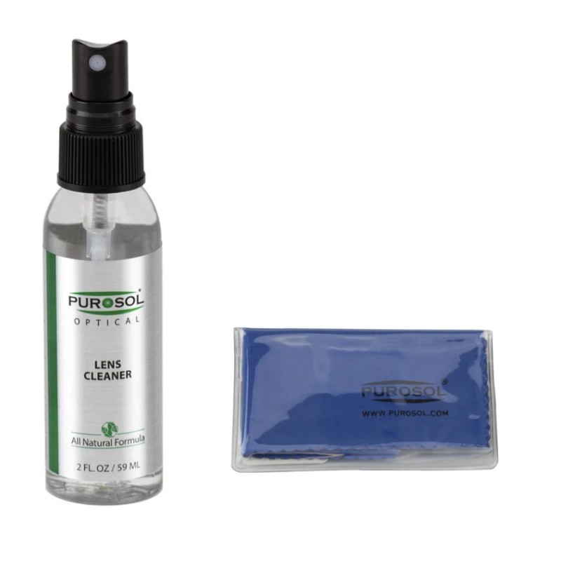Purosol Optical Lens Cleaning Kit 59 ml with Microfiber Cloth
