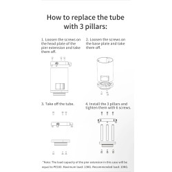 ZWO Pier Extension 200 mm for Mount AM5-N and AM3-N
