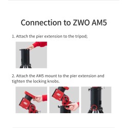 ZWO Pier Extension 200 mm for Mount AM5-N and AM3-N