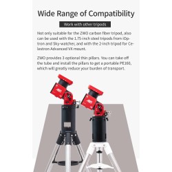 ZWO Pier Extension 200 mm for Mount AM5-N and AM3-N