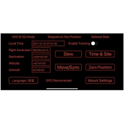 HAE16C Ultra Compact GoTo Dual AZ/EQ Hybrid Strain Wave Gear Drive Mount