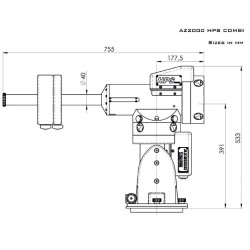 10Micron AZ 3000 HPS Mount incl. ColdTemp Upgrade
