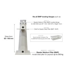 Baader Medium Pillar (BMP), pilier acier conique pour charges jusqu’à 250 kg