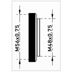 Adaptateur iOptron iAFS2 M48 (P-FA20-CA)